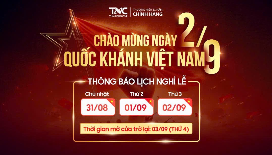 thông báo nghỉ lễ