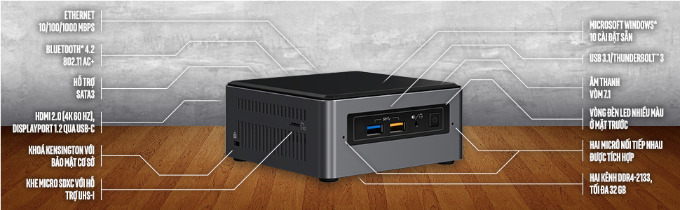 Intel NUC Tăng tốc nay đã có bộ nhớ Intel optane(TM)