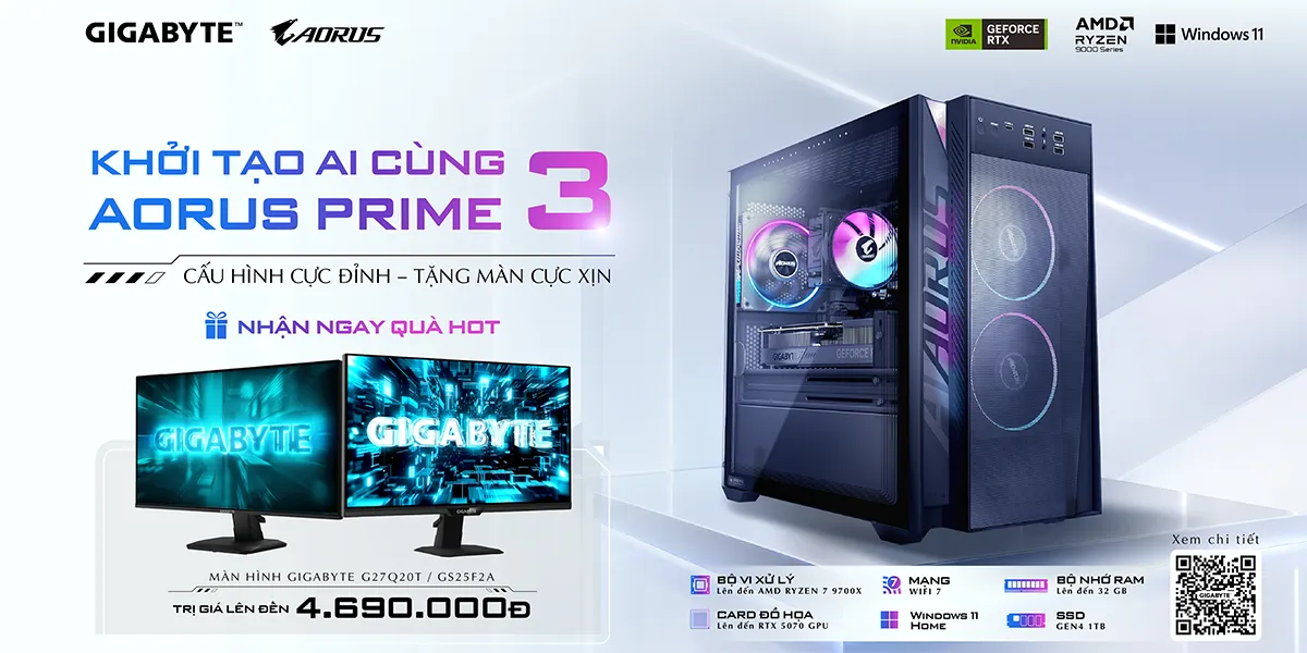 [GIGABYTE] KHỞI TẠO AI CÙNG AORUS PRIME 3