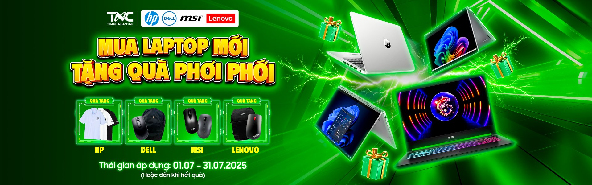 MUA LAPTOP MỚI - TẶNG QUÀ PHƠI PHỚI