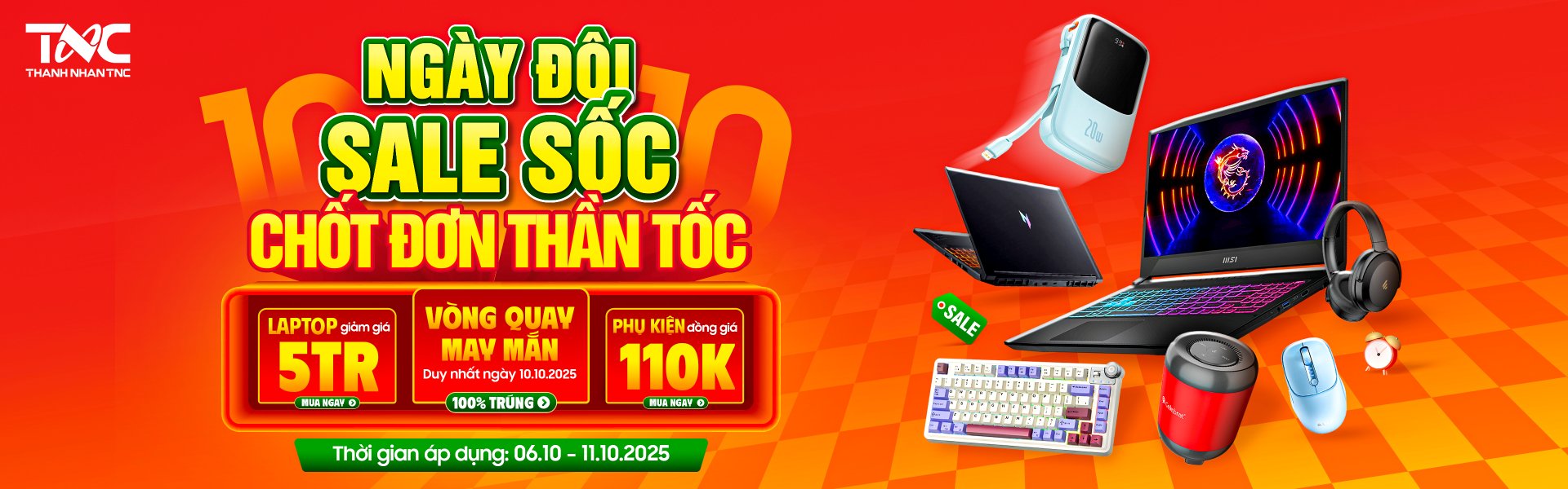 NGÀY ĐÔI SALE SỐC - CHỐT ĐƠN THẦN TỐC