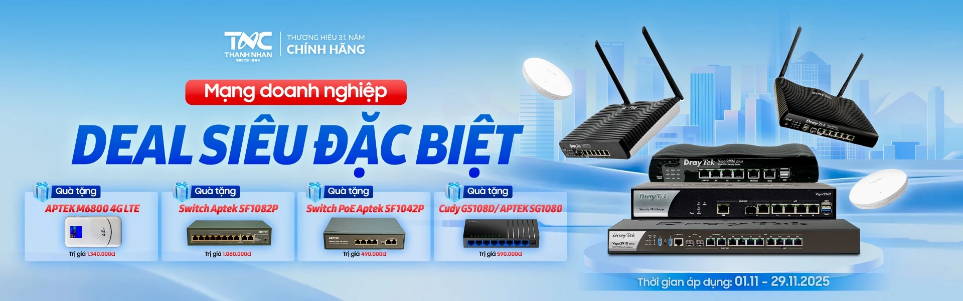 MẠNG DOANH NGHIỆP - DEAL SIÊU ĐẶC BIỆT