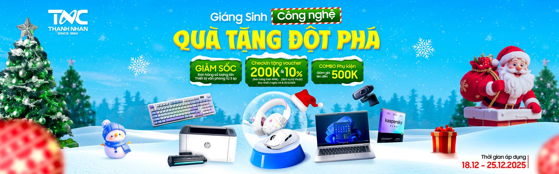 GIÁNG SINH CÔNG NGHỆ - QUÀ TẶNG ĐỘT PHÁ