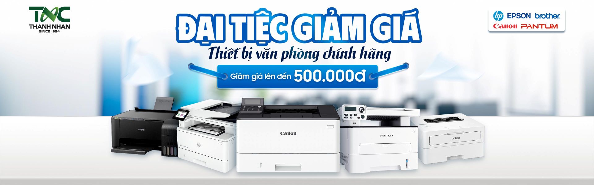 ĐẠI TIỆC GIẢM GIÁ THIẾT BỊ VĂN PHÒNG CHÍNH HÃNG