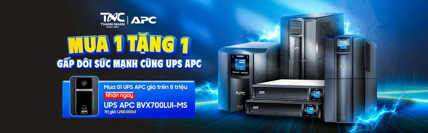 MUA 1 TẶNG 1 – GẤP ĐÔI SỨC MẠNH CÙNG UPS APC
