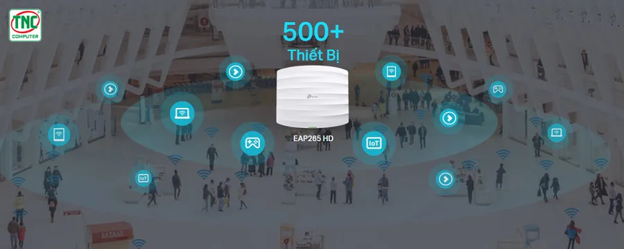 Access Point TP-Link EAP265 HD (1750 Mbps/ Wifi 5/ 2.4/5 GHz)	