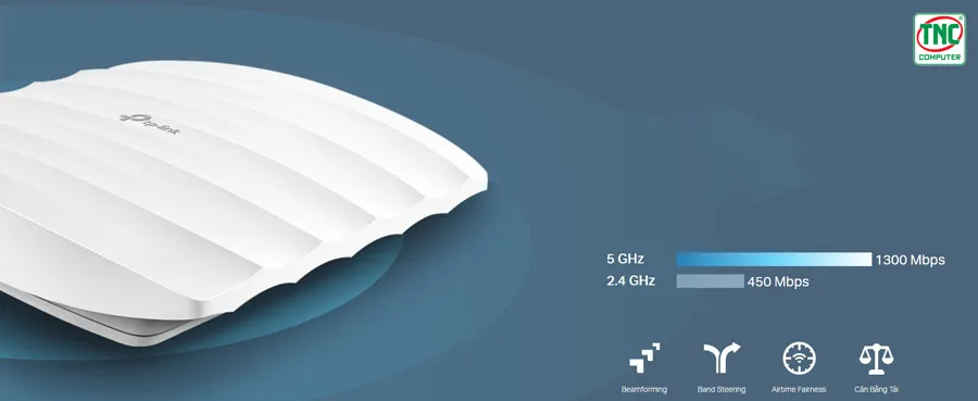 Access Point TP-Link EAP265 HD có phạm vi phủ sóng rộng