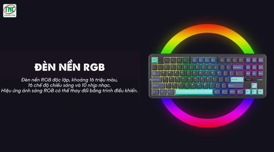 Bàn phím cơ Gaming có dây AULA F87 chính hãng
