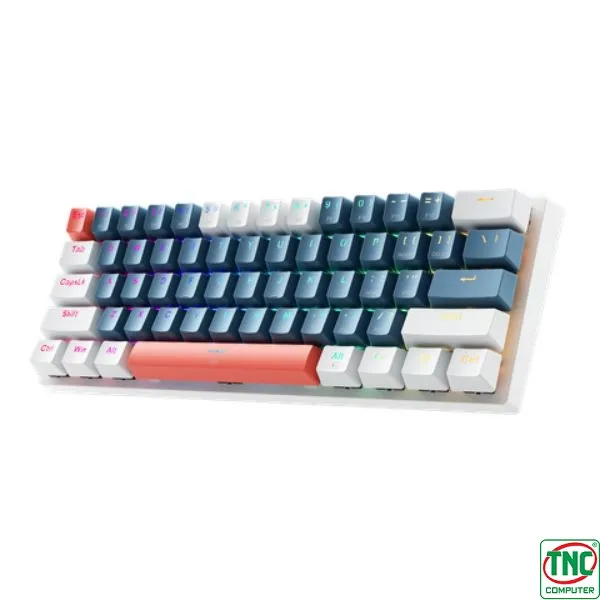Bàn phím cơ Machenike K500-B61 Trắng Xanh Red Switch
