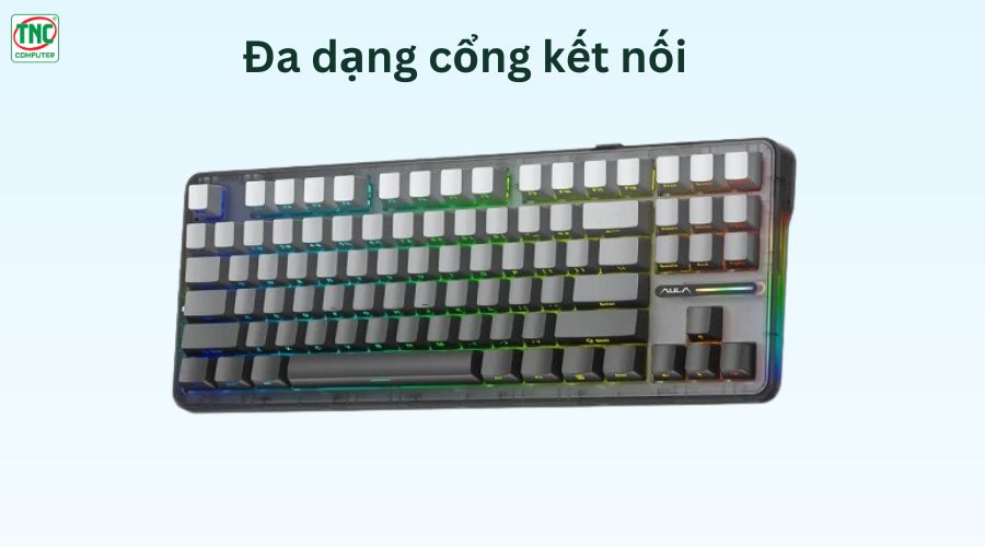 Bàn phím Gaming cơ không dây AULA F87 PRO chính hãng	