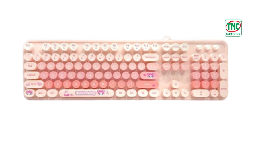 Bàn phím văn phòng có dây USB Sweet Mofii Pink Colorful