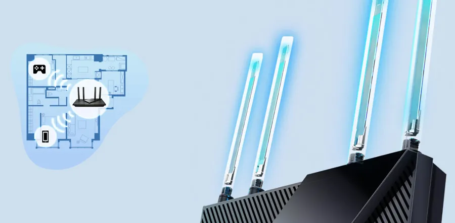Bộ Phát Wifi TP-Link AX55 Pro có độ phủ sóng rộng lớn