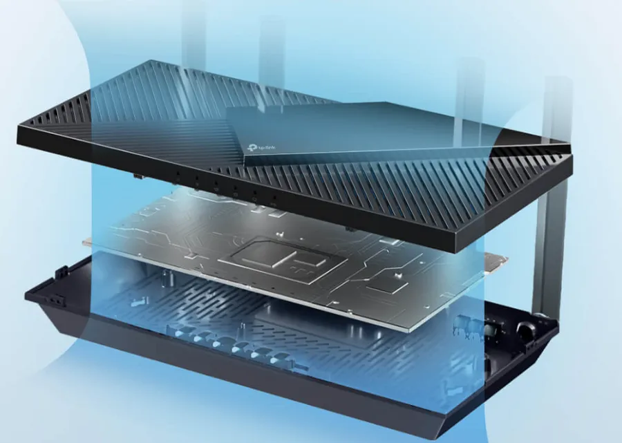 Bộ Phát Wifi TP-Link AX55 Pro sở hữu tản nhiệt tiến tiến