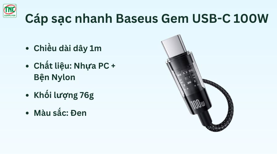 Cáp sạc Baseus chính hãng