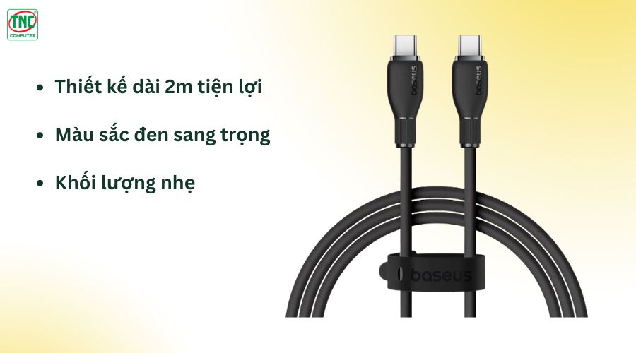 Cáp sạc nhanh Type-C to Type-C chính hãng