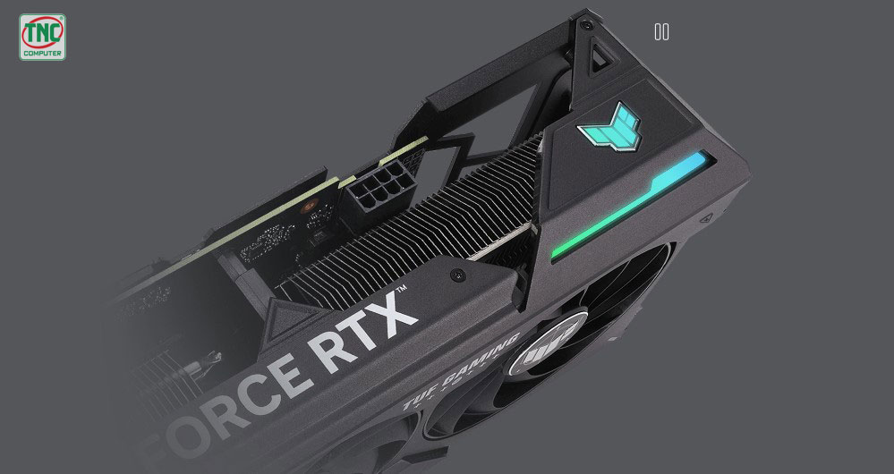 Card Màn Hình ASUS TUF Gaming GeForce RTX 4060 Ti 8GB GDDR6 có hệ thống đèn LED chất lượng