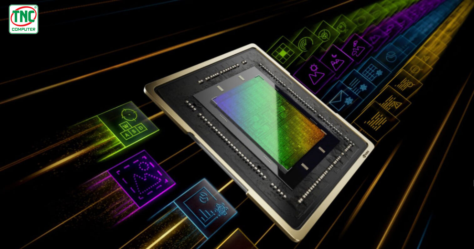 Card màn hình MSI Geforce RTX 4060 Ti GAMING X SLIM WHITE 8G sở hữu chip hiện đại