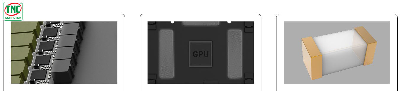 Card màn hình MSI Geforce RTX 4060 Ti có phụ kiện gia cố chắc chắn