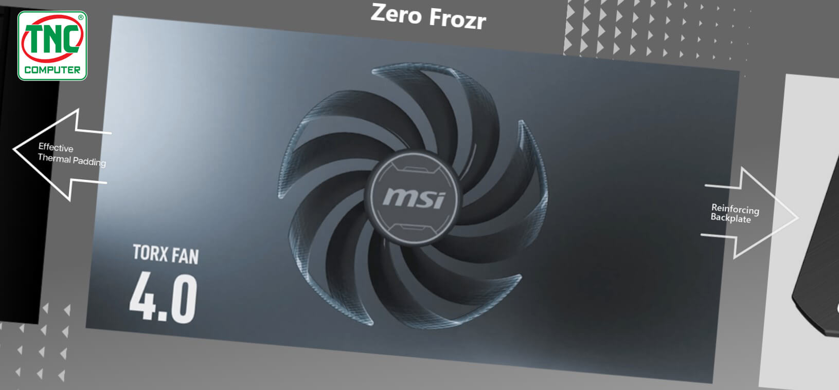 Card Màn Hình MSI Geforce RTX 4070 SUPER có hệ thống tản nhiệt chất lượng