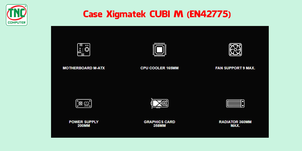 Case Xigmatek CUBI M (EN42775)