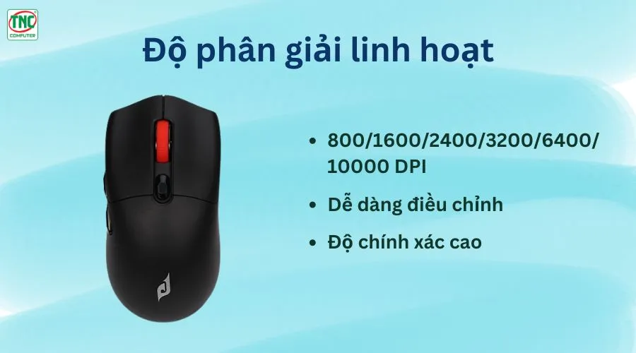 Chuột Gaming không dây EDRA EM625X màu Đen	