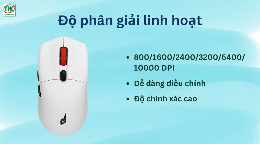 Chuột Gaming không dây EDRA EM625X màu Trắng