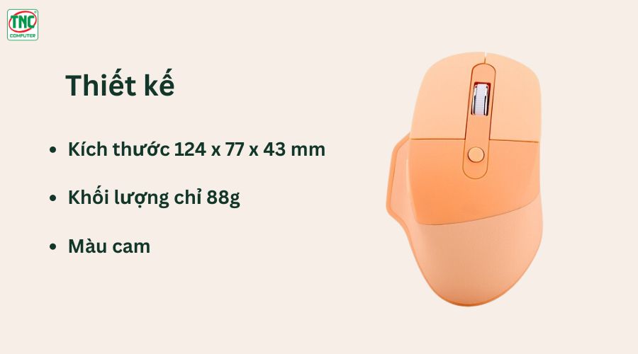 Chuột Gaming không dây Geezer M4DM màu Cam