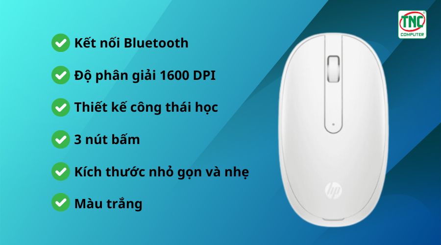 Chuột văn phòng Blutooth HP 240 793F9AA màu Trắng