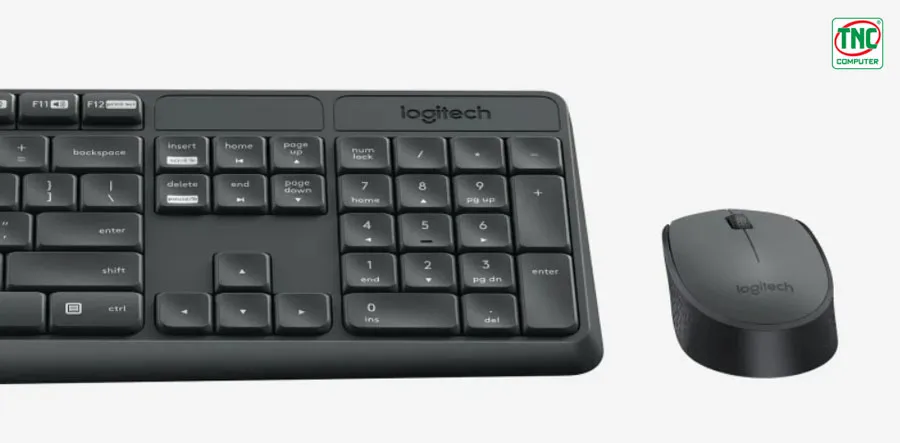 Combo bàn phím + chuột Logitech MK235 là sản phẩm bền bỉ, đáng tin cậy