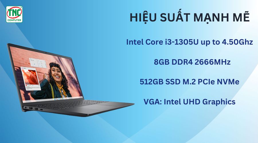 Laptop Dell Inspiron 15 3530 (N3530-i3U085W11BLU)