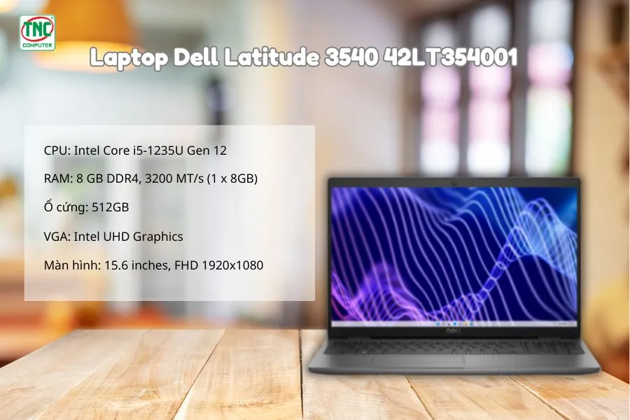 Laptop Dell Latitude 3540 42LT354001 có hiệu suất mạnh mẽ
