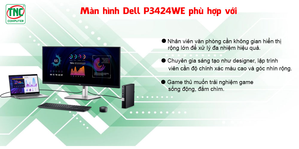 Màn hình Dell P3424WE IPS