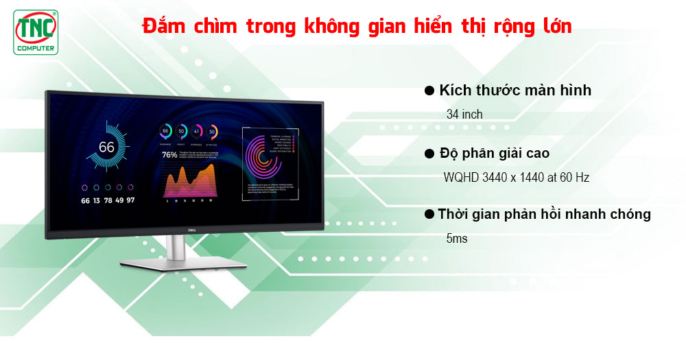 Màn hình Dell cong 34 inch