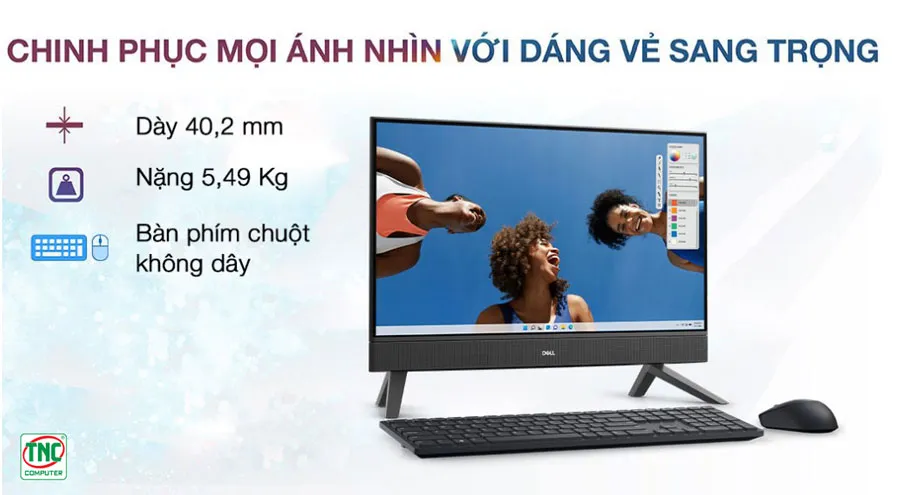 Máy bộ Dell All-In-One Inspiron 24 5430 G5C0D2 được thiết kế AIO nhỏ gọn