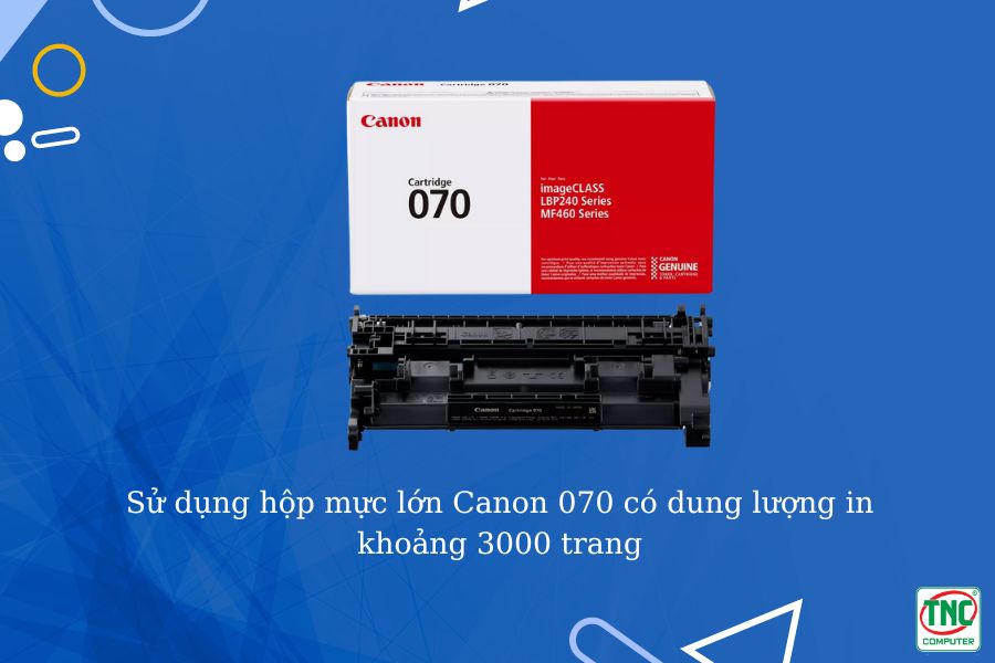 Máy in laser đen trắng Canon LBP 243DW sử dụng hộp mực lớn