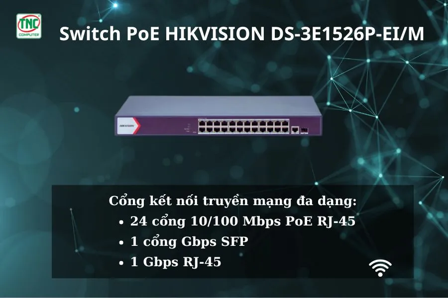 Switch PoE HIKVISION DS-3E1526P-EI/M có tốc độ truyền dữ liệu cao