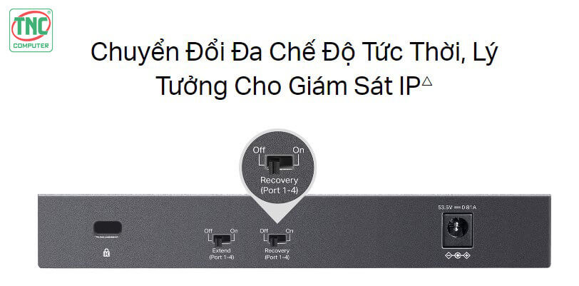 Switch PoE TP-Link LS106LP là sản phẩm lý tưởng cho các thiết bị Giám sát IP