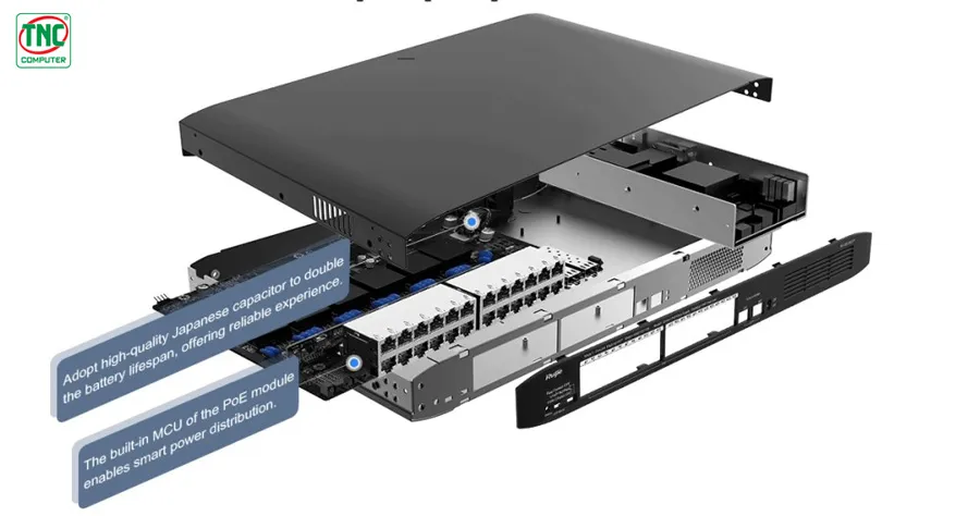 Switch Ruijie RG-ES108GD có thiết kế hiện đại