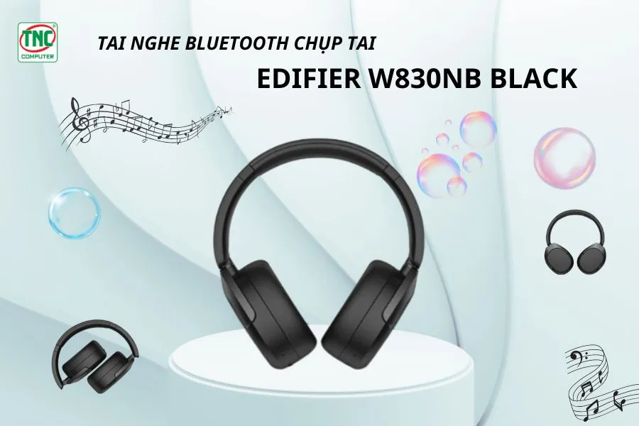 Tai nghe Bluetooth chụp tai Edifier W830NB Black	