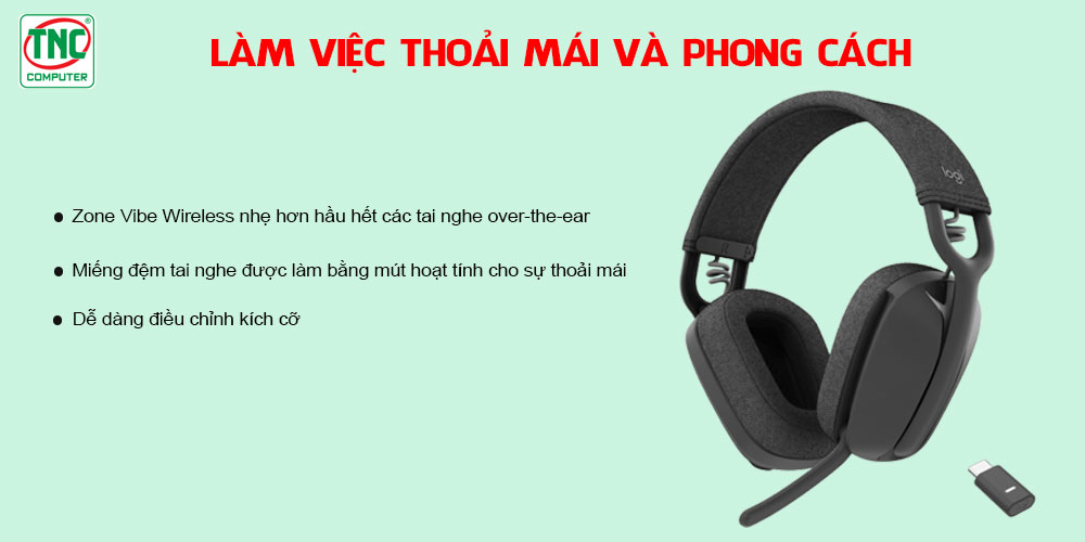 Tai nghe Logitech Zone Vibe Wireless