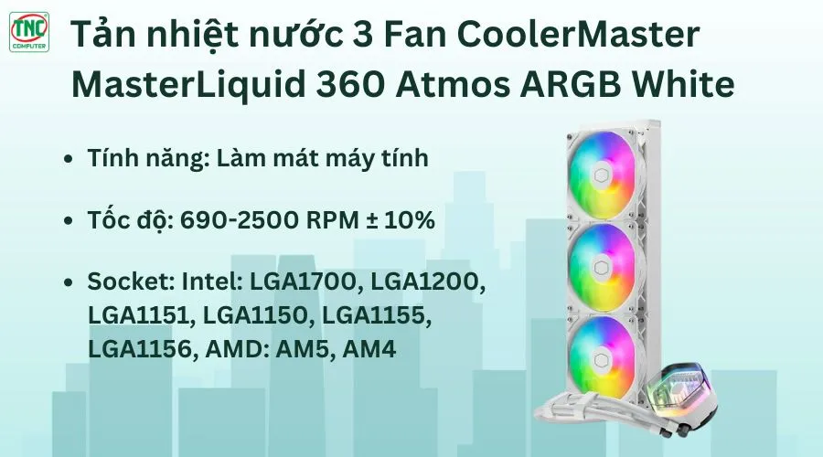 Tản nhiệt nước CoolerMaster chính hãng
