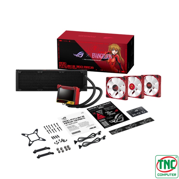 Tản nhiệt nước 3 Fan AIO Asus ROG RYUJIN III 360 ARGB EVA-02 EDITION	