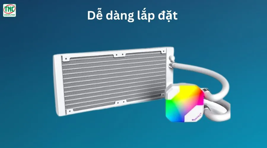 Tản nhiệt nước CPU 2 Fan giá rẻ