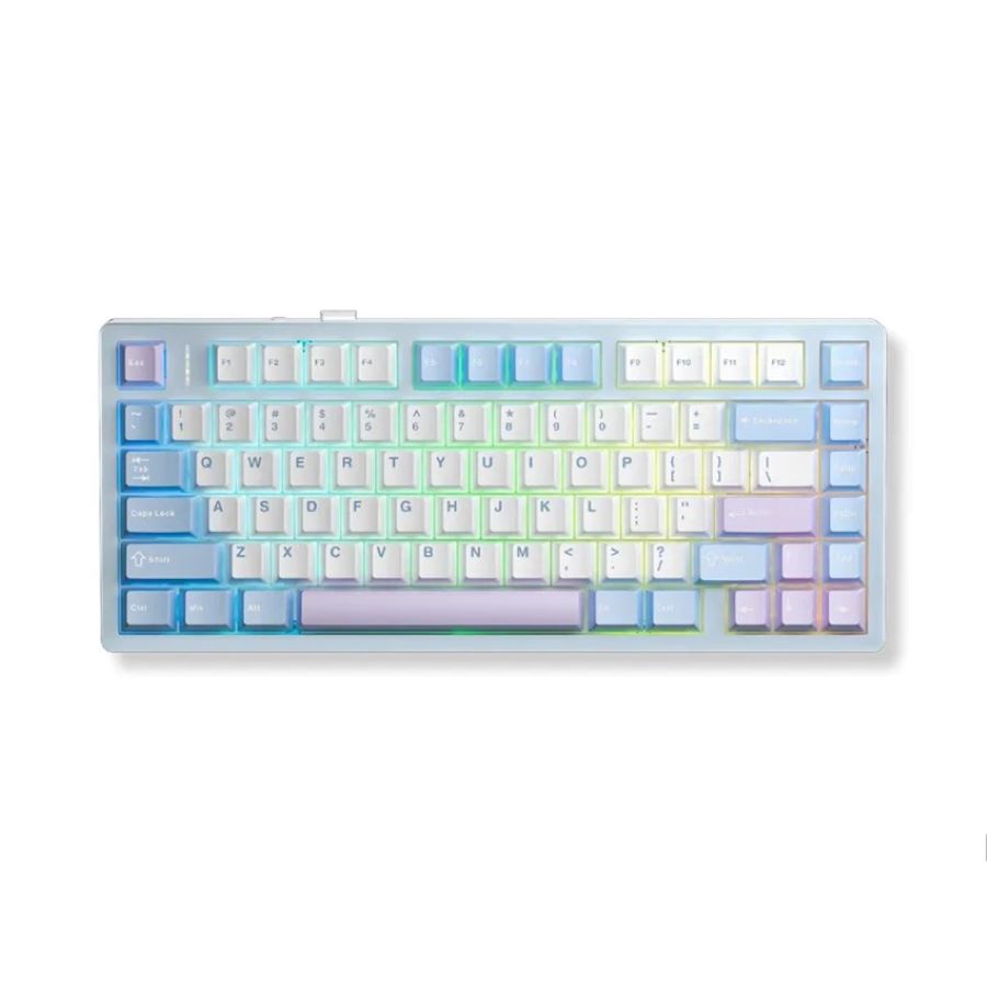 Bàn phím cơ Aula M75 Xanh, Trắng, Tím Purple Fire V2 Switch