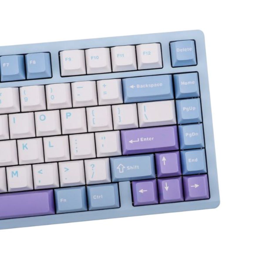 Bàn phím cơ Aula M75 Xanh, Trắng, Tím Purple Fire V2 Switch