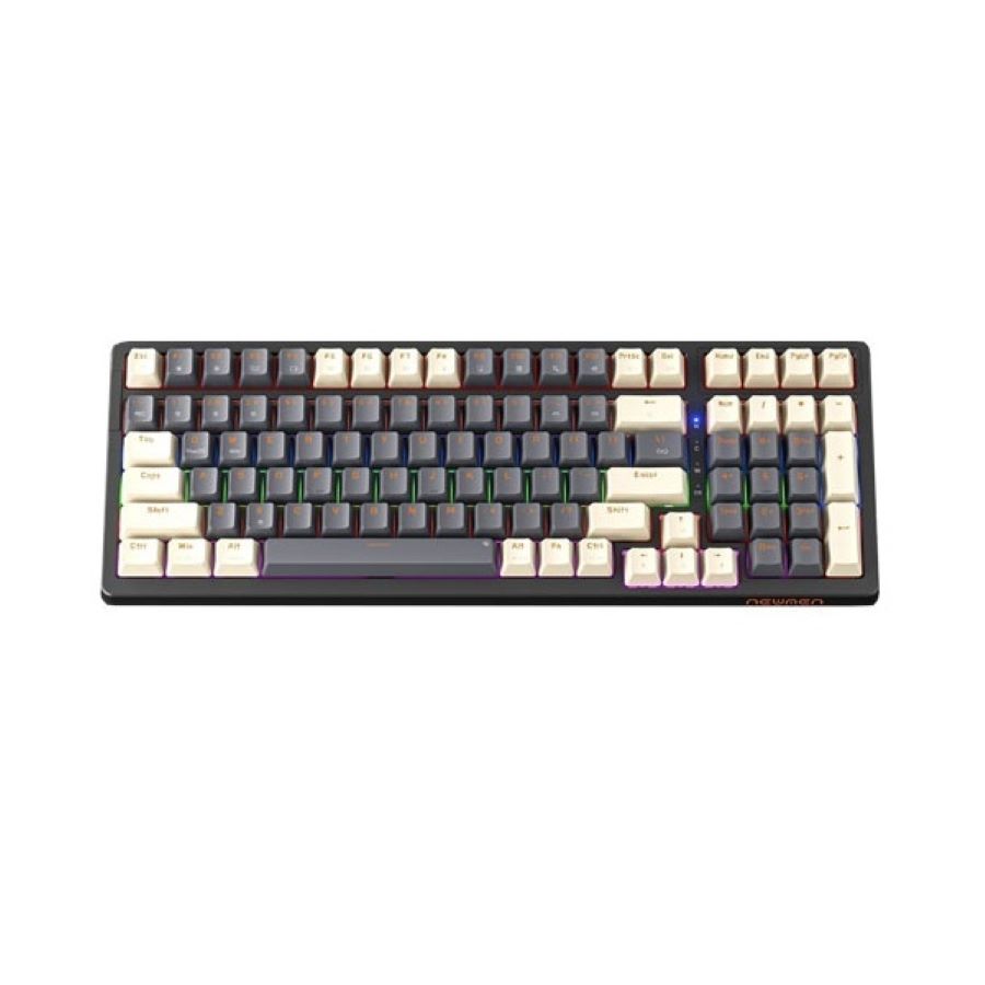 Bàn phím cơ Newmen GM328 màu Xám Trắng Red Switch