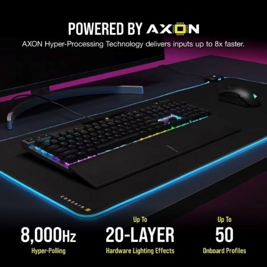 Bàn phím Gaming có dây Corsair K70 PRO BLK-MX Red-RGB