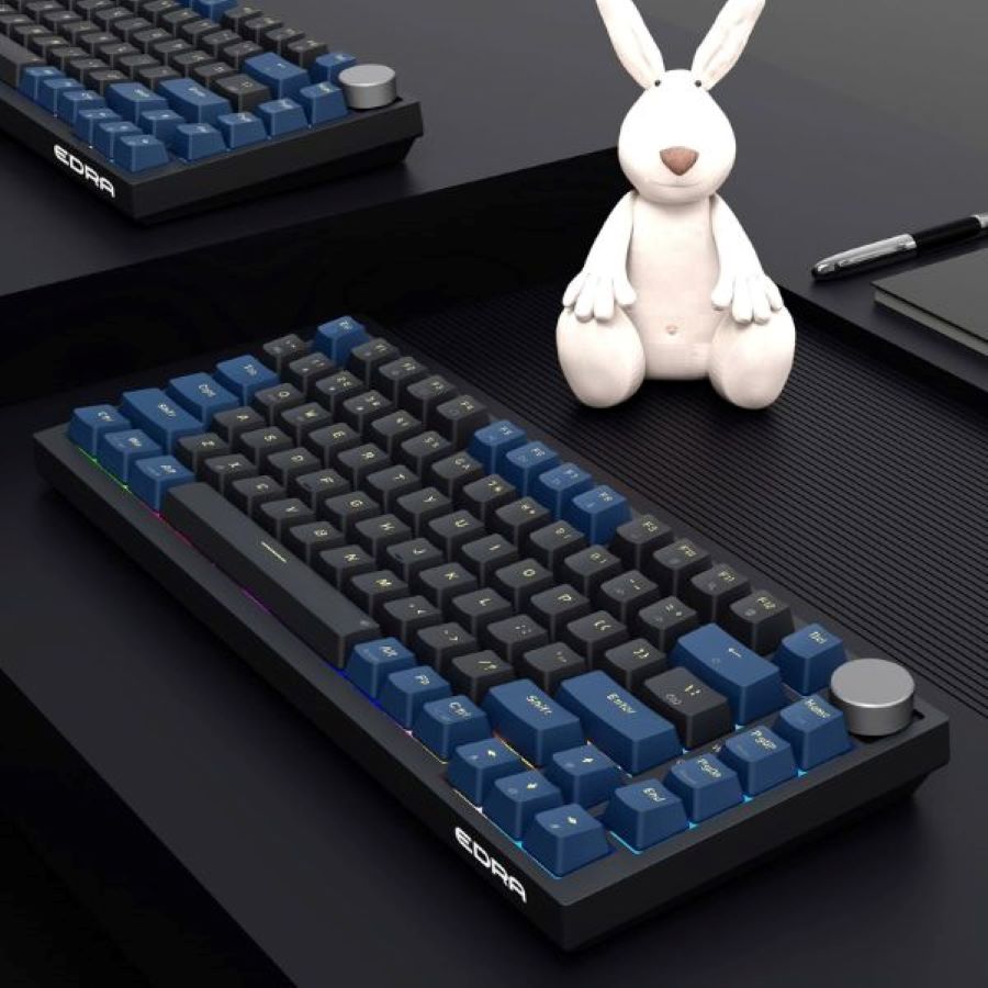Bàn phím Gaming không dây E-DRA EK375v2 Blue Black Beta