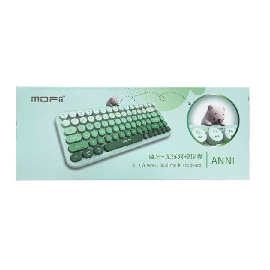 Bàn phím văn phòng Dual Mode ANNI MOFII màu Xanh Bạc Hà