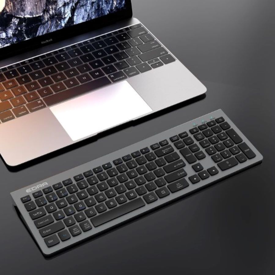 Bàn phím văn phòng không dây E-DRA EK507 Silent Black
